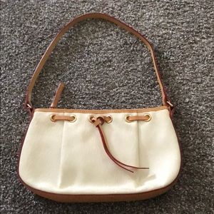 Rooney & Bourne white/tan shoulder bag